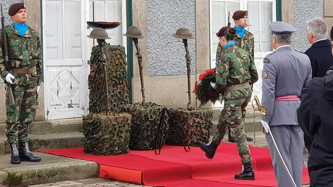 Flowers. La Lys&rsquo; Battle Centenary. Infantry Weapon and RI13 Day. Portuguese Army. Portugal