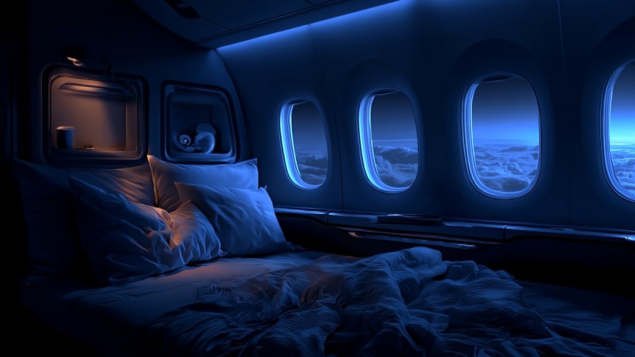 Airplane White Noise ✈️ Deepest Sleep Ever with Steady Cabin Engine Sound