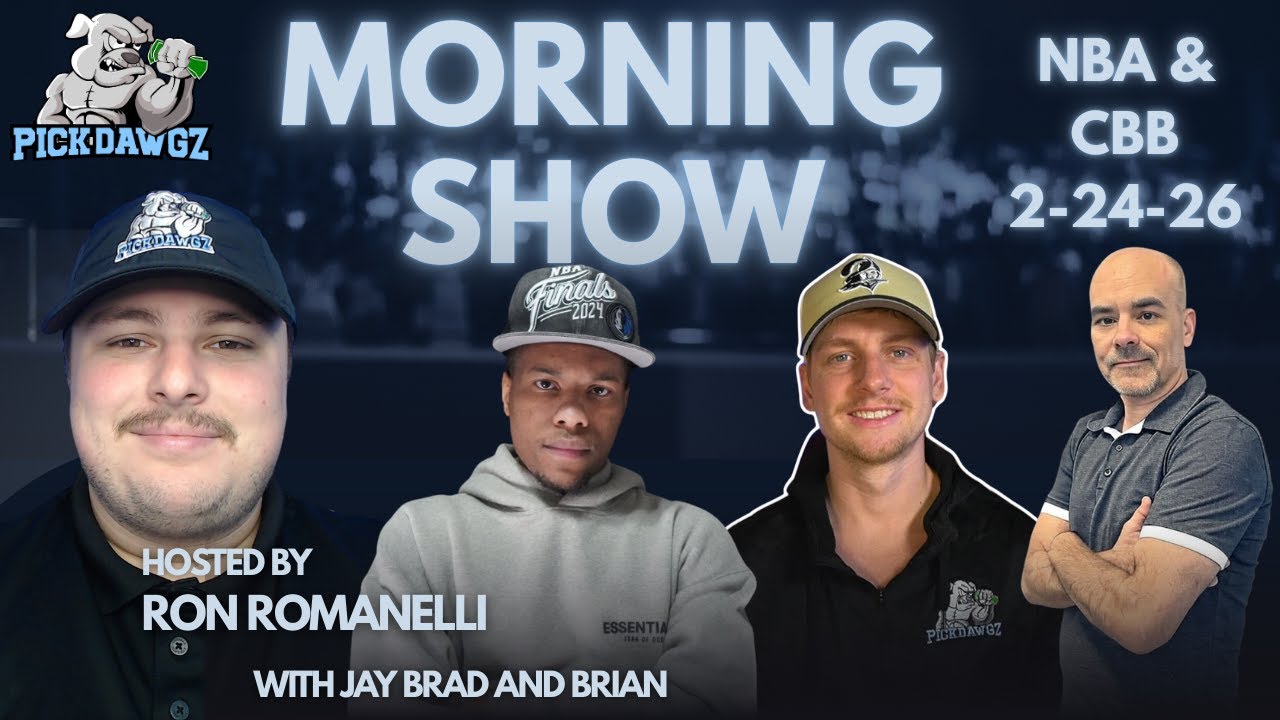 NBA & College Basketball Picks 2/24/26 | The PickDawgz Morning Show Hosted By Ron Romanelli