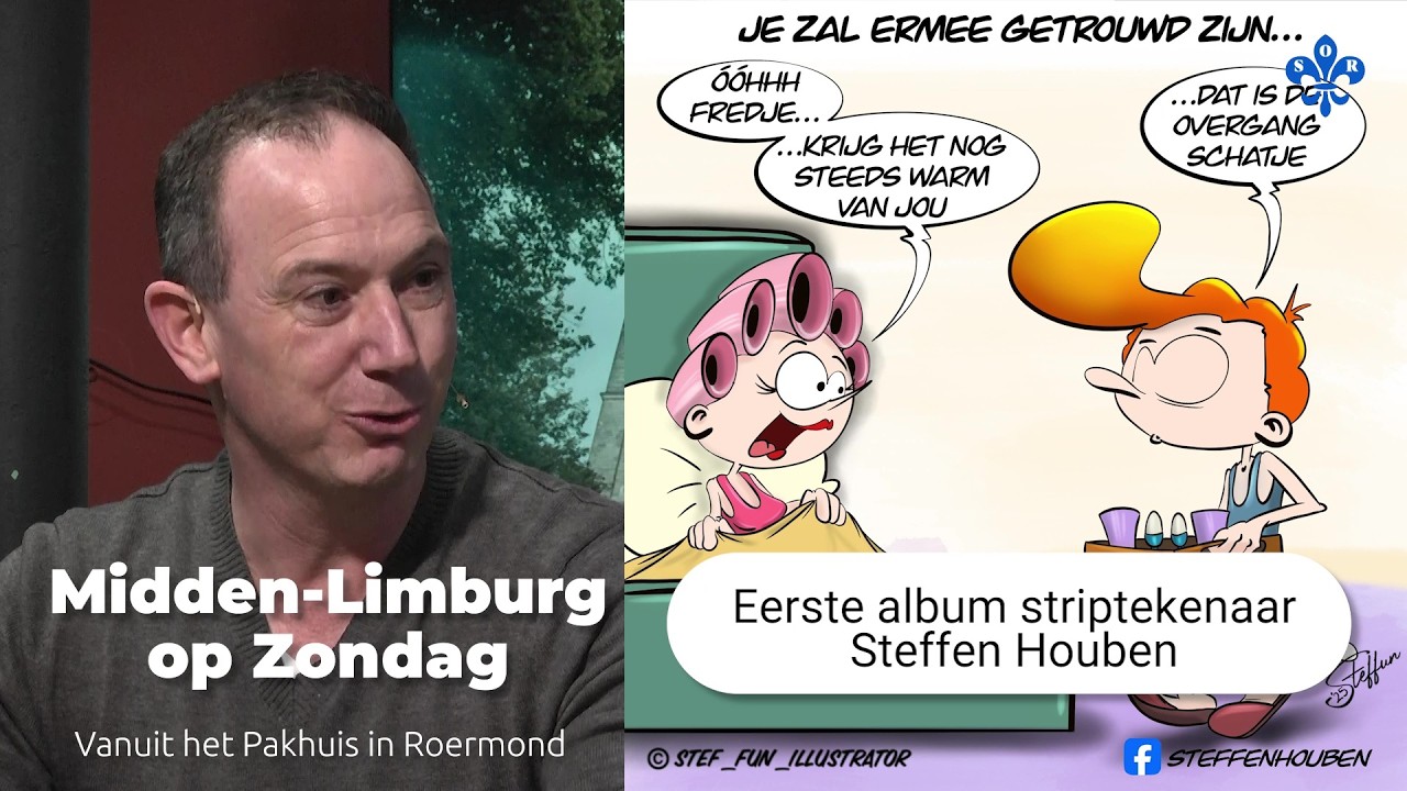 Ambtenaar becommentarieert actualiteit met cartoons |  Midden-Limburg op Zondag