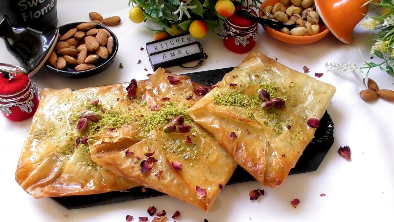 الكاتمير من اشهرو ألذ الحلويات التركية حصريا🆕على طريقتي  جربوها روعة ✅Turkish Dessert Katmer Recipe