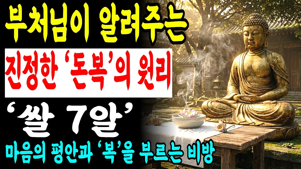 제발 부적 사고 굿하러 다니지 마세요, 부처님이 숨겨놓으신 무료 돈복 비방 천기누설합니다 ｜재물운 | 띠별운세｜풍수｜돈복 | 사주