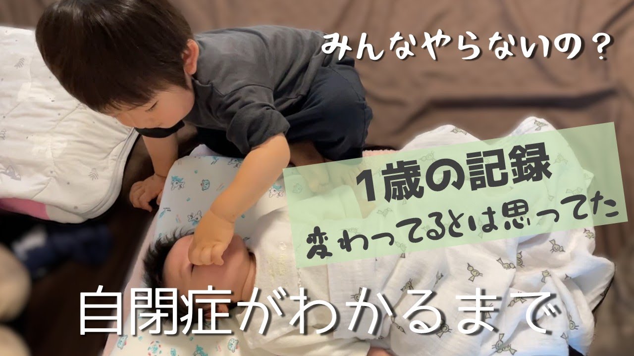 【自閉症がわかるまで】1歳半健診で指摘されたのに聞き流してしまった1歳の時の様子
