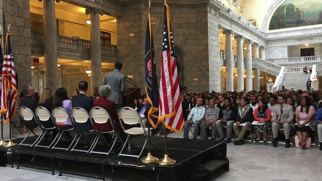 Naturalization Ceremony at Utah State Capitol