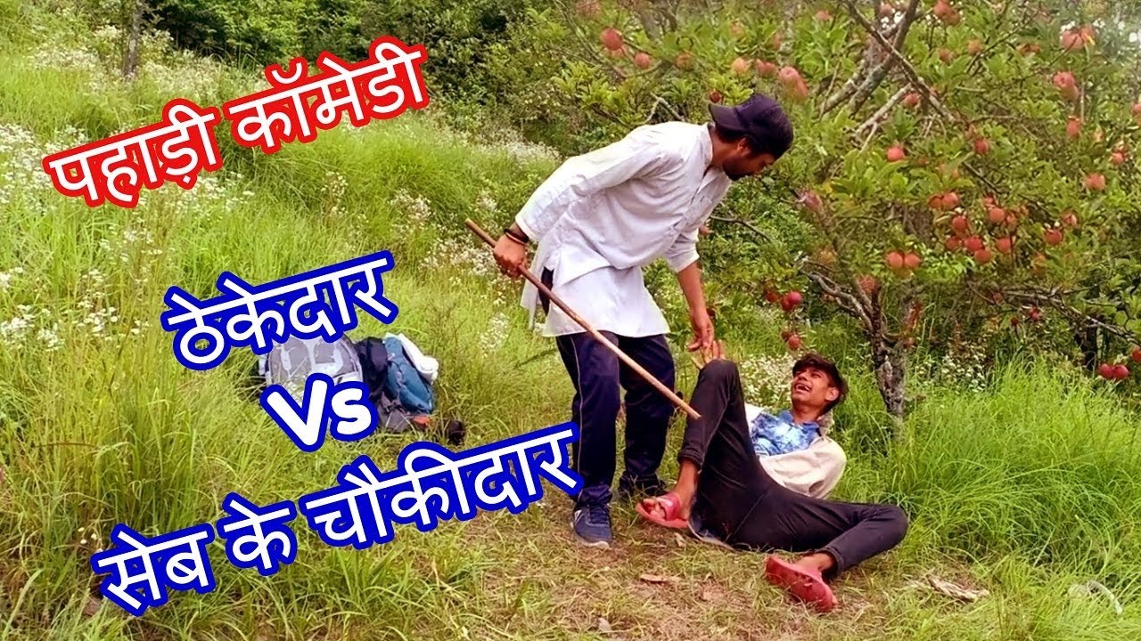 Seb Ka Chaukidar | Pahari Comedy | ठेकेदार Vs सेब का चौकीदार | Ashu Nautiyal | Garhwali Comedy