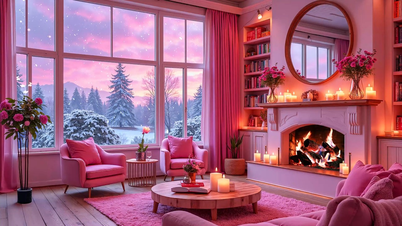 Crackling Fire and Gentle Piano 🎵🔥 Soothing Evening Ambience for Restful Sleep and Deep Relaxation