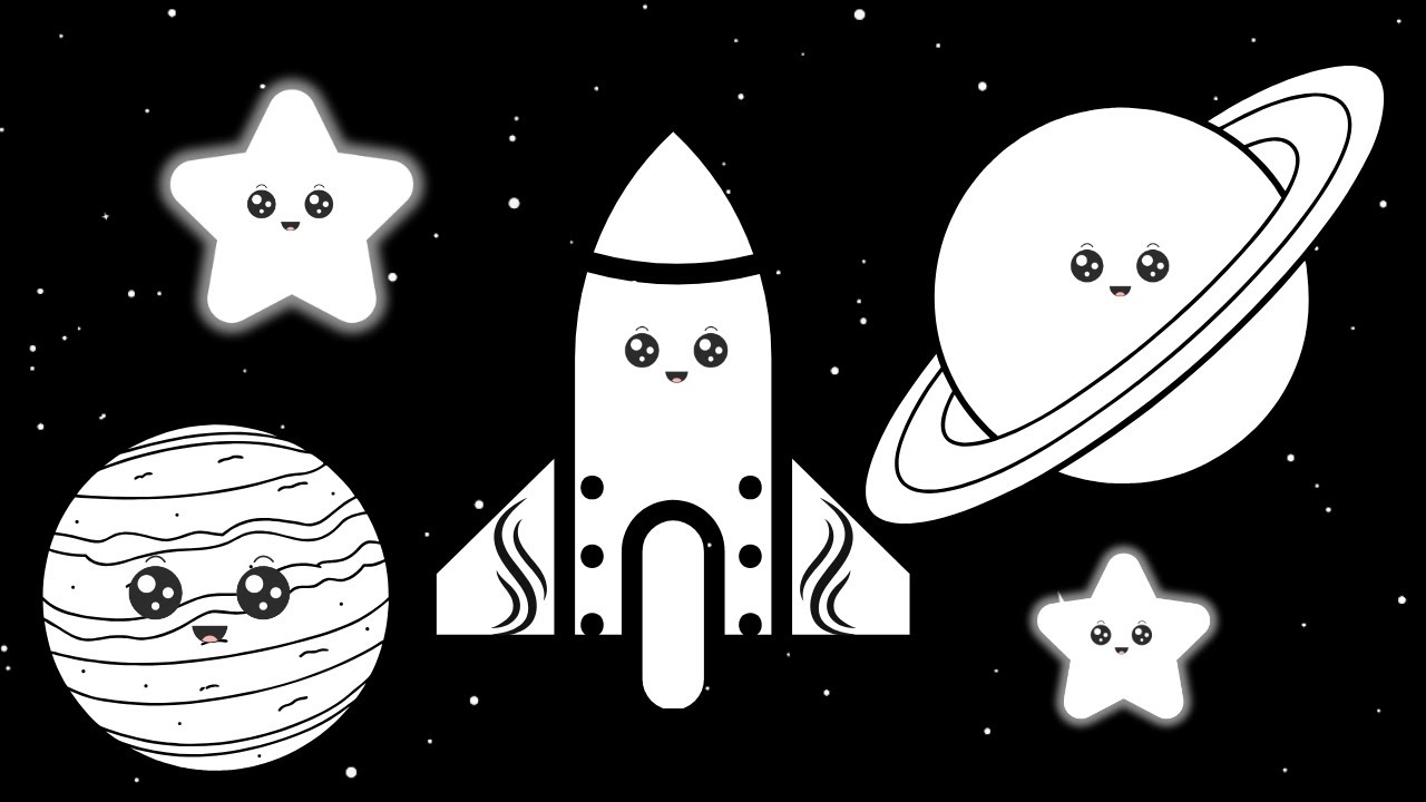 Baby Bear | Happy Planets  | Visual Tracking and Calming Music
