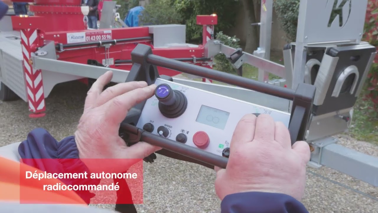 Présentation de la grue sur remorque Klaas K400