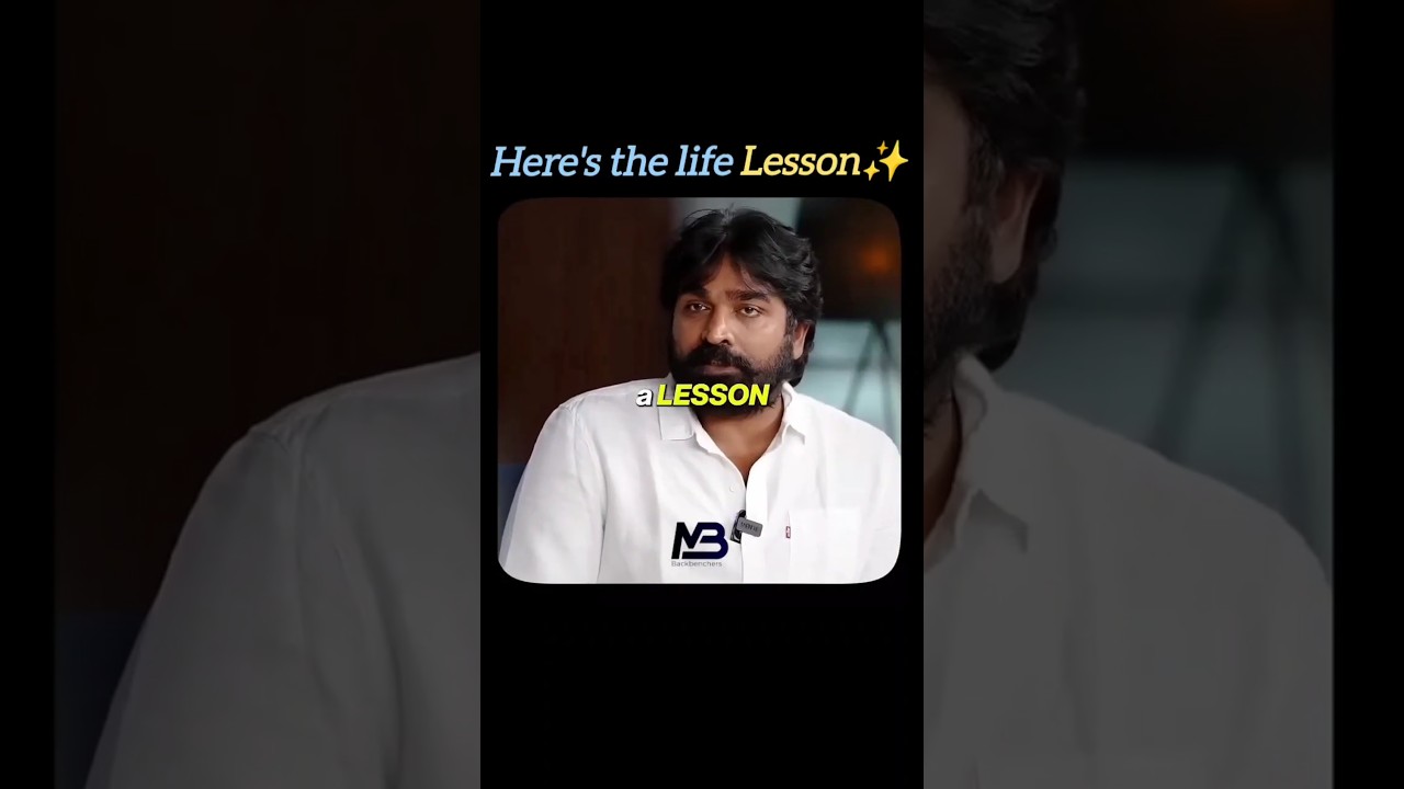 Hardest life lessons 🏹 | Vijay Sethupathi #lifelessons