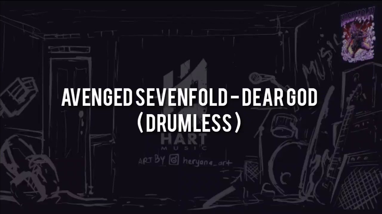 Avenged Sevenfold - Dear God(DRUMLESS) Vocal+Chord+Lyric