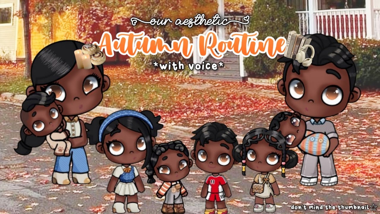 Our aesthetic Autumn Routine🍁🟫||*with voice*|| Avatar World 🌍