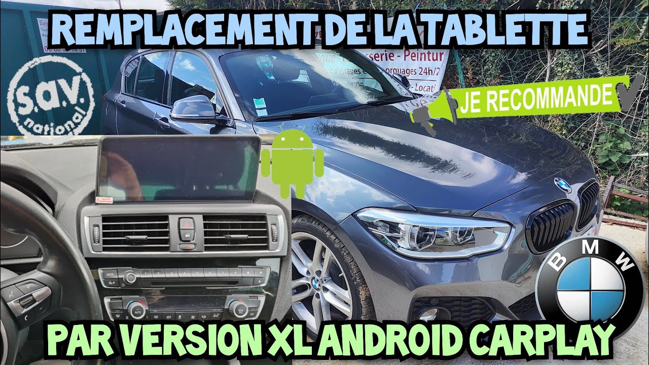BMW F20 changer la tablette d'origine pour une version plus grande, moderne et complète