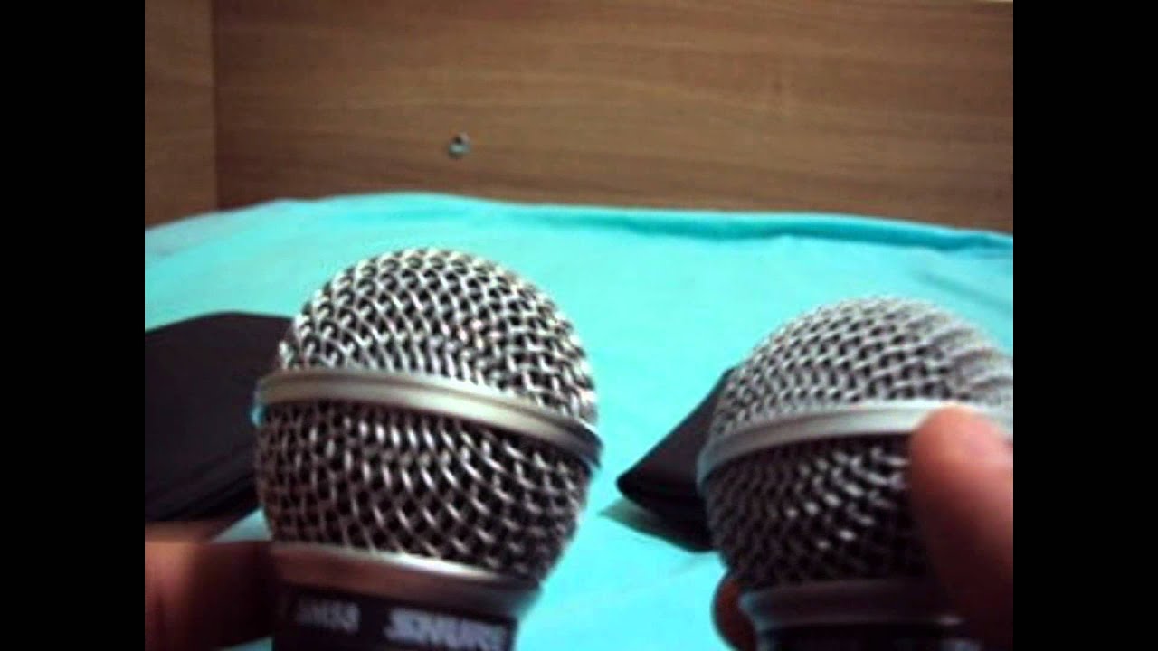 Microfone Shure sm 58 original Vs Sm 58 Réplica  Comparativo de som