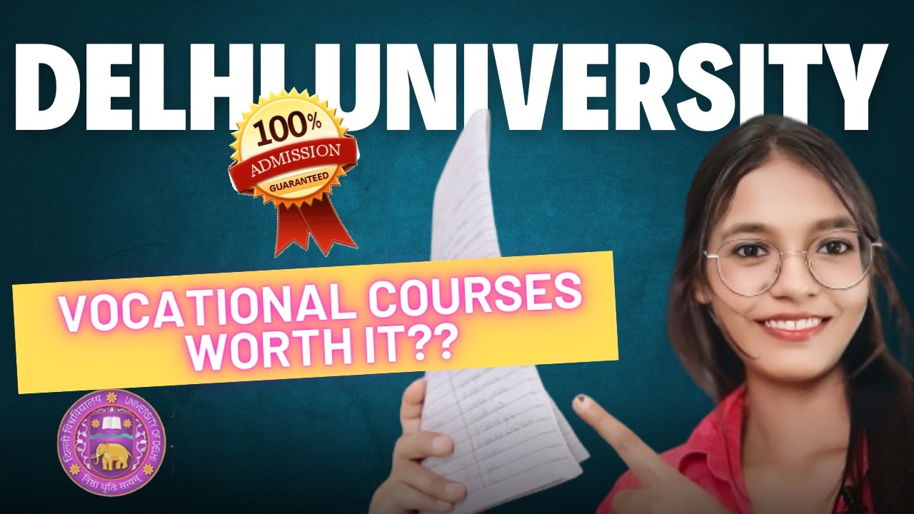 Low CUTOFF 😭High Placement🔥 VOCATIONAL Courses at Delhi University!