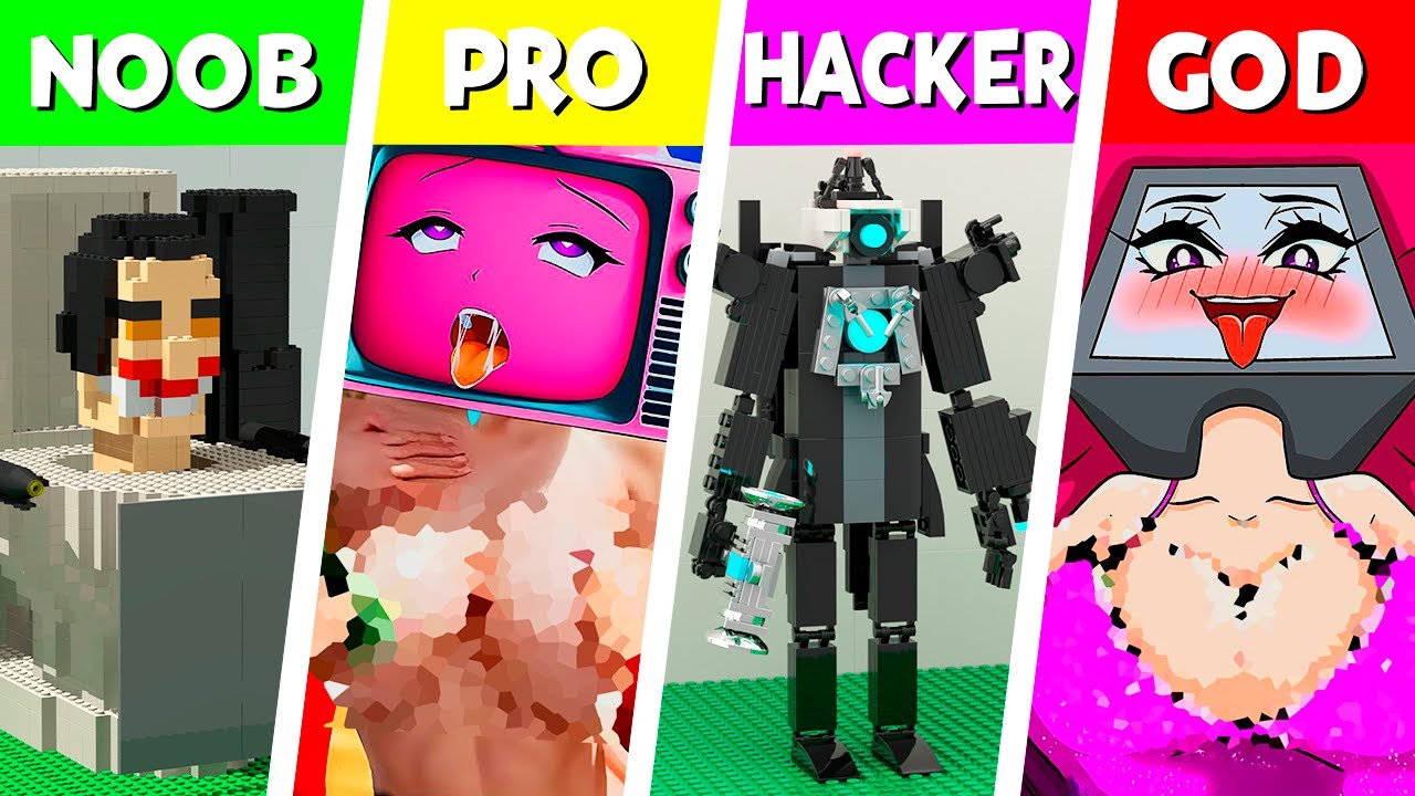 LEGO ALL Characters in Skibidi Toilet: Noob, Pro, HACKER! | Skibidi Toilet (Collection 