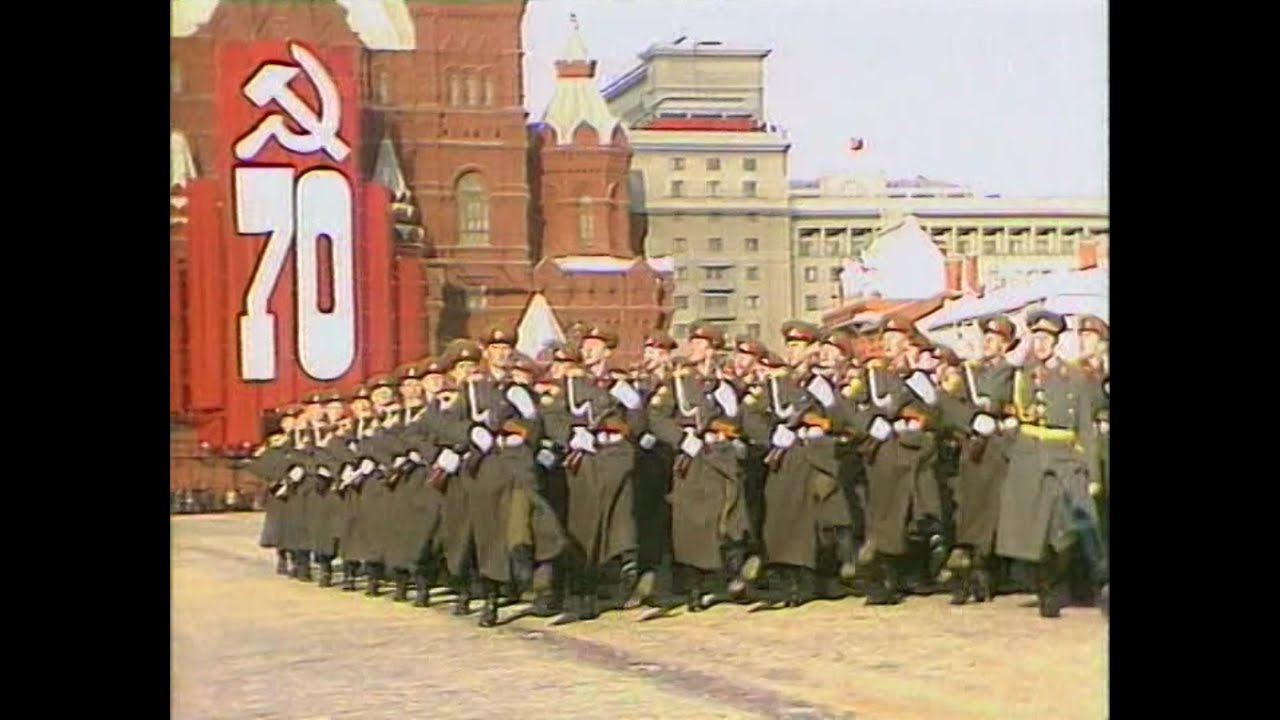 HD Soviet October Revolution Parade, 1987 Part I Парад 7 Ноября