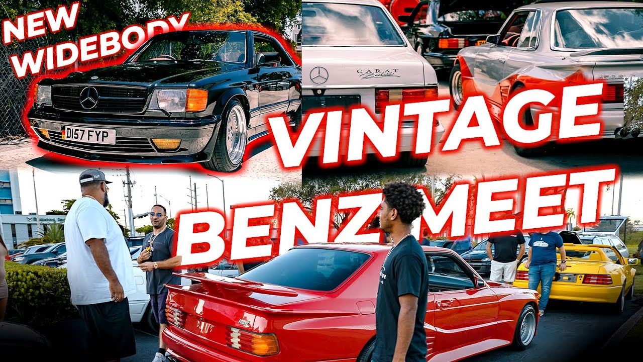 Встреча винтажных Mercedes в МАЙАМИ! За рулём Carlsson SL600, S73 AMG Widebody и Koenig SEC | VLO...