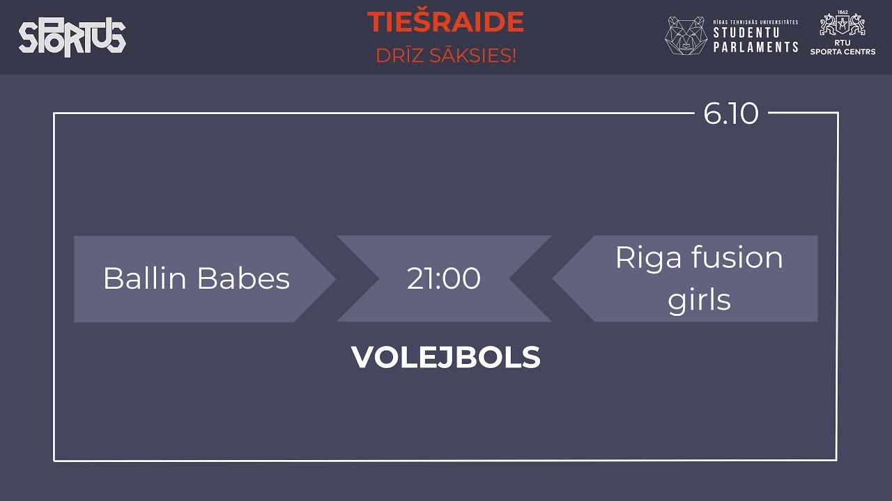 SPORTUS Volejbols (06.10.2025)