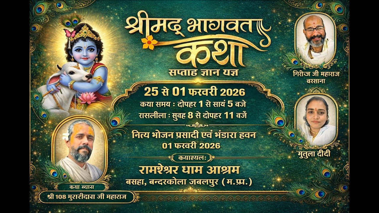 || Day 06 || श्रीमद् भागवत कथा || मुरारीदास जी महाराज ( वृंदावन।) || बसहा, बन्दरकोला ||
