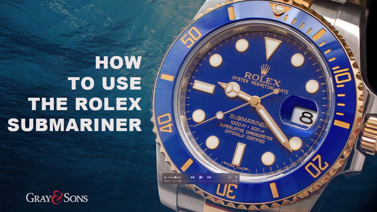 Как пользоваться часами Rolex Submariner — руководство по вращающемуся безелю для дайвинга