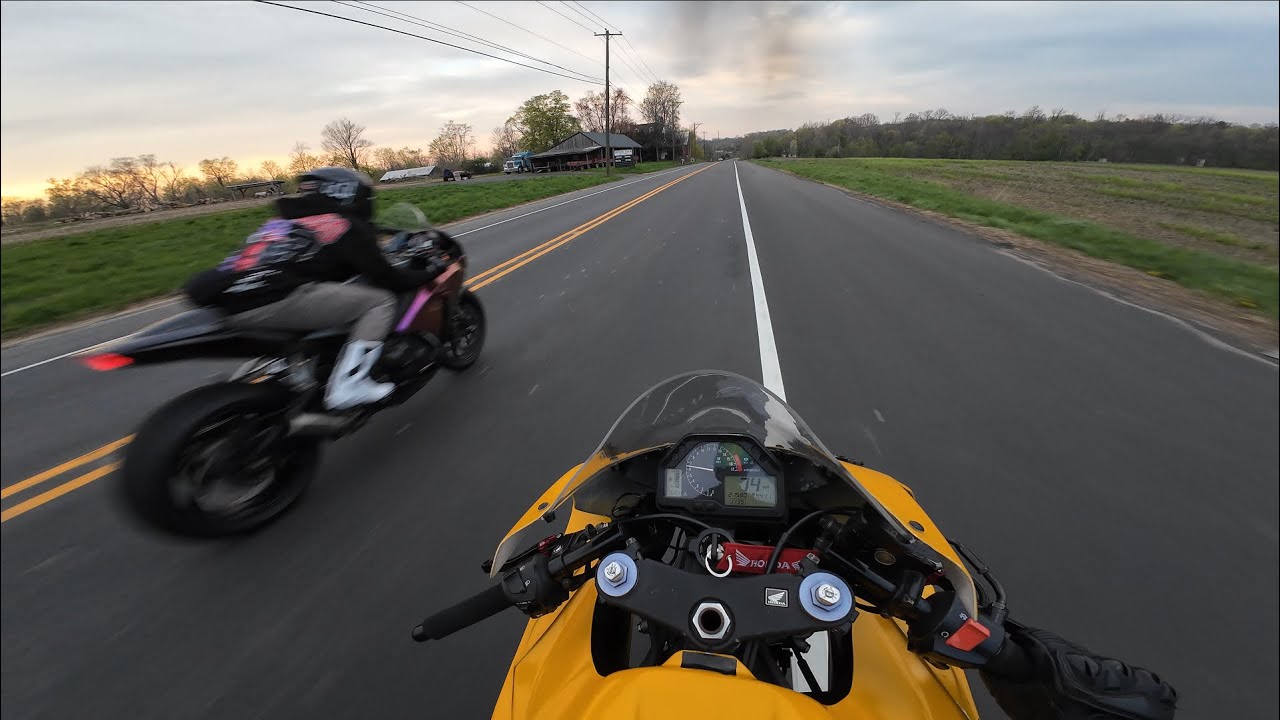 CBR600RR vs CBR1000RR in the Backroads | Motovlog