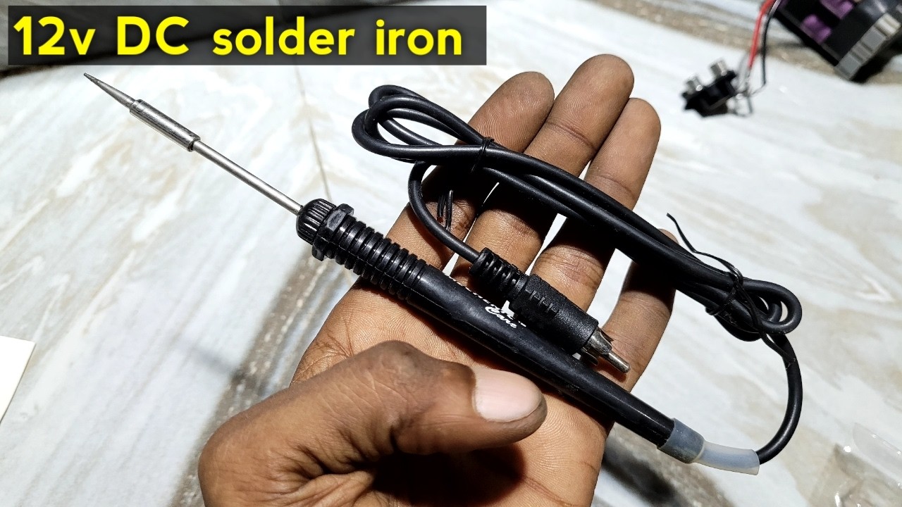 12v DC solder iron | dc soldering iron testing | Electronics Verma
