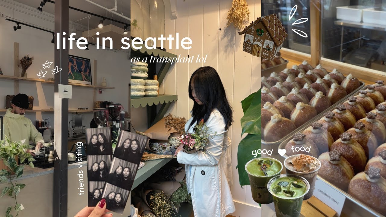 seattle diaries 🌧️ : friends visiting, new food spots & cozy nights