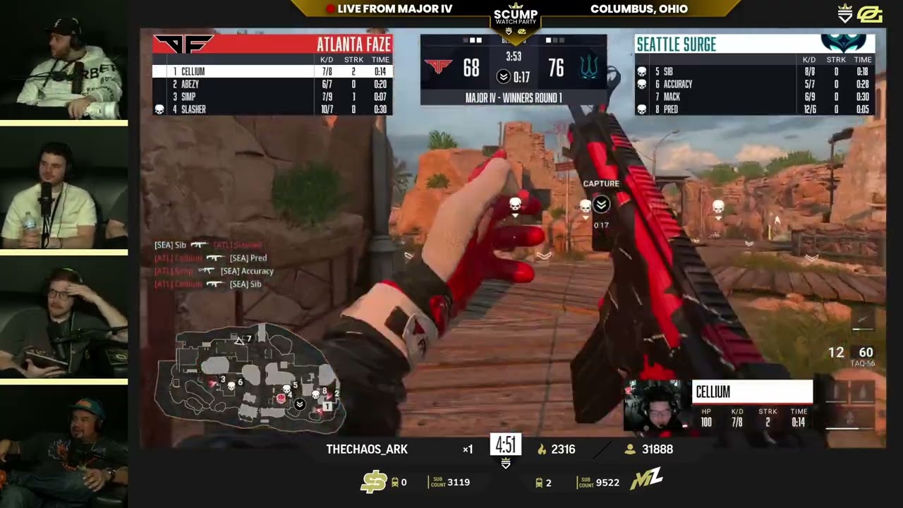 Scump left Surprised after FaZe vs Seattle Surge at LAN! (Major 4 Tournament)