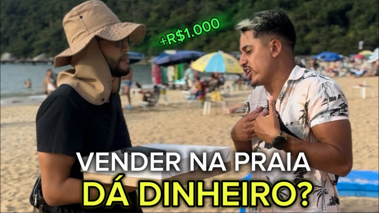 VENDER NA PRAIA DA DINHEIRO MESMO? (Desafiei um Vendedor de Trufas e Ele me surpreendeu!)🤯