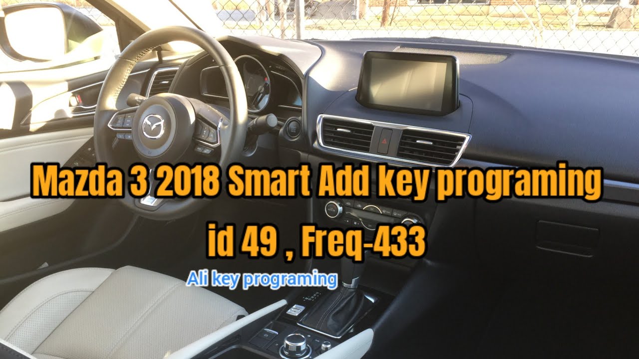 Mazda 3 2018 Smart id 49 Freq-433 Add key programming successful. 