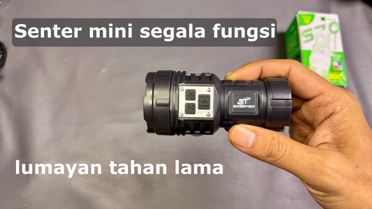 Suksestech S70 Senter EDC Saku Mini murah dengan UV dan banyak mode terang