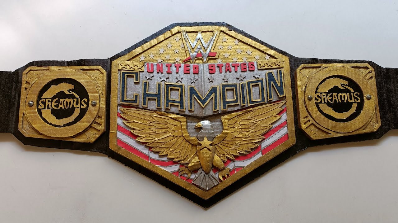 How To Make United States Championship Title Belt | DIY WWE United States Championship