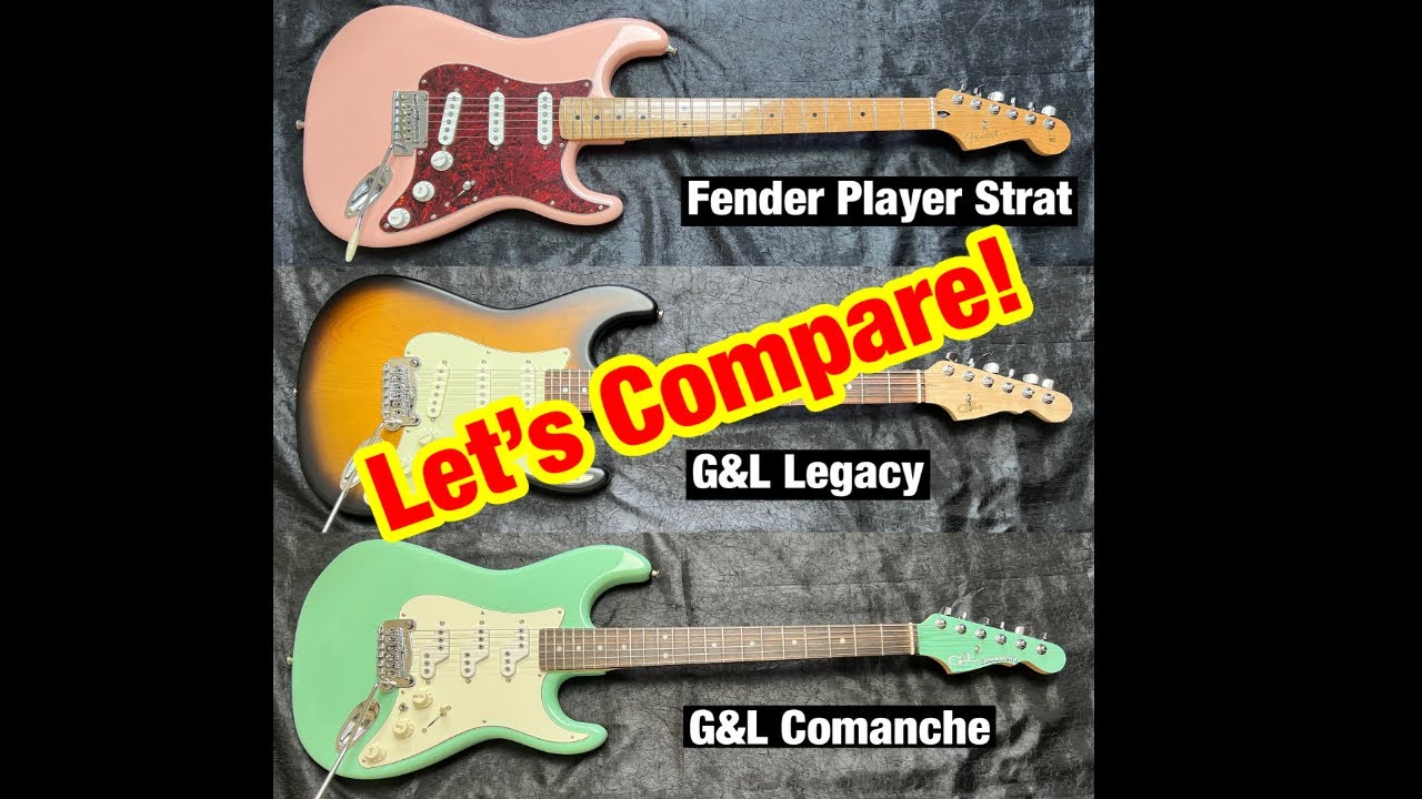 Guitar Pickup Comparison - G&L USA Comanche, Legacy, & Fender Player Series Stratocaster
