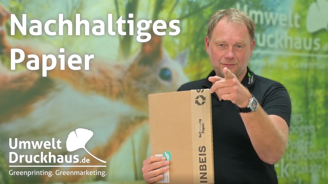 Nachhaltiges Papier von Steinbeis | UmweltdruckhausTV