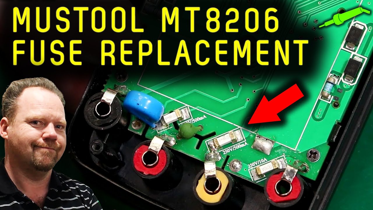 🔴 Mustool MT8206 Stupid DMM Fuse Replacement - No.1014
