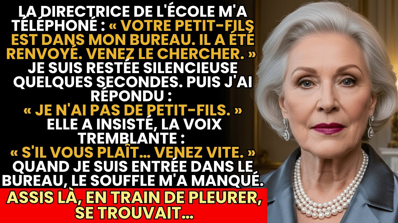 Votre Petit-Fils A Été Renvoyé.” A Dit La Directrice… Mais Je N’Ai Jamais Été Grand-Mère… Alors…