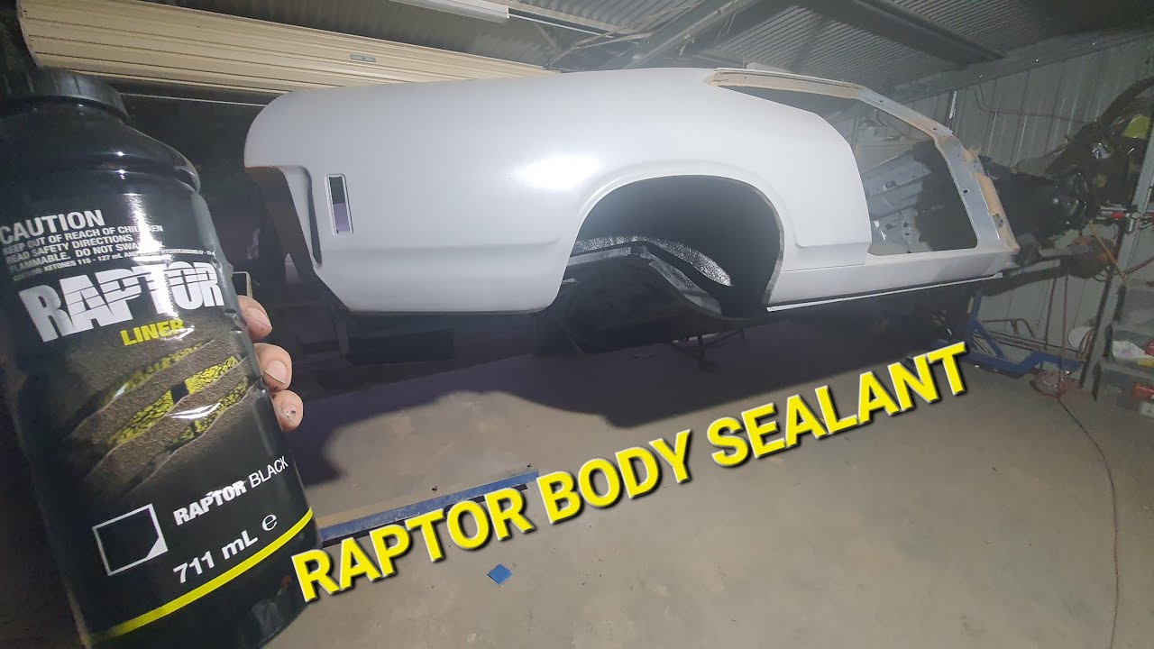 Восстановление Ford Falcon XB GS coupe - герметик для днища Raptor Eps56