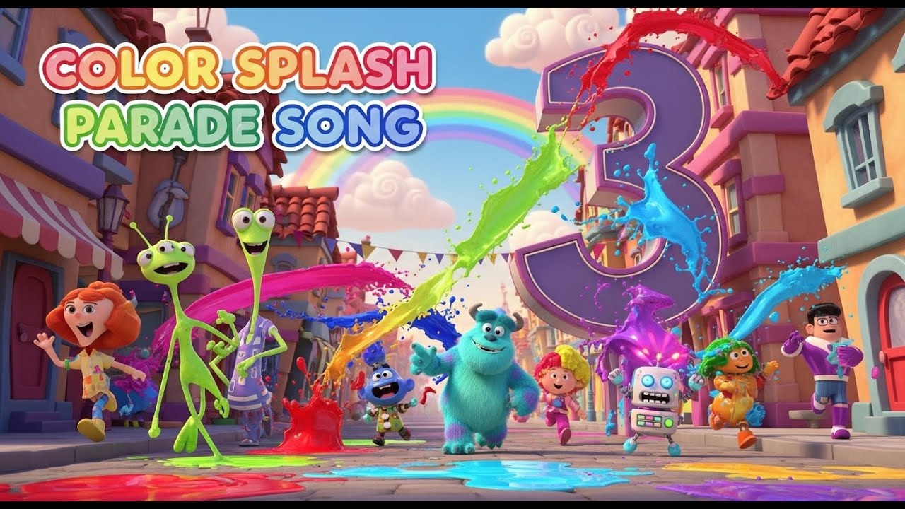 Color Splash Parade Song | Nursery Rhymes | Tiny Stars TV