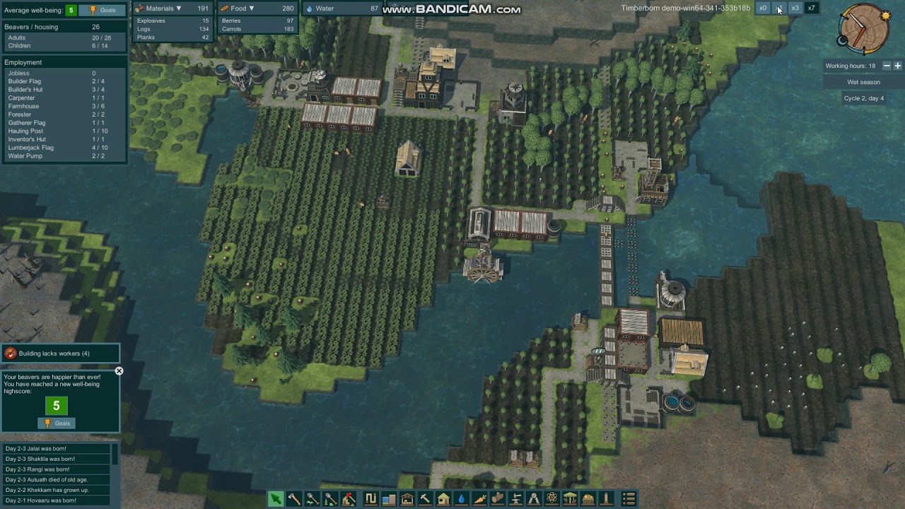 Timberborn Demo - Part 6 - Job Jobs everywhere, not enough beavers