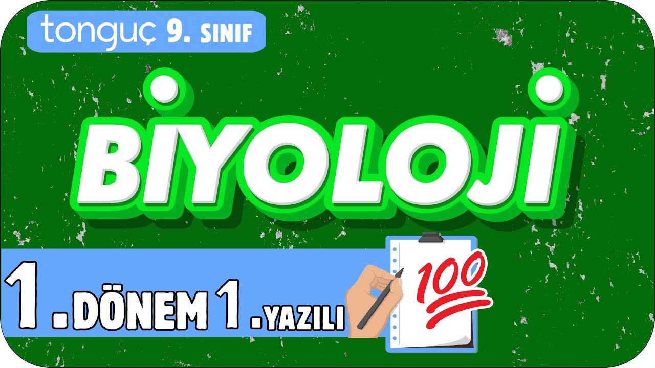 9.Sınıf Biyoloji 1.Dönem 1.Yazılıya Hazırlık 📑 #2025