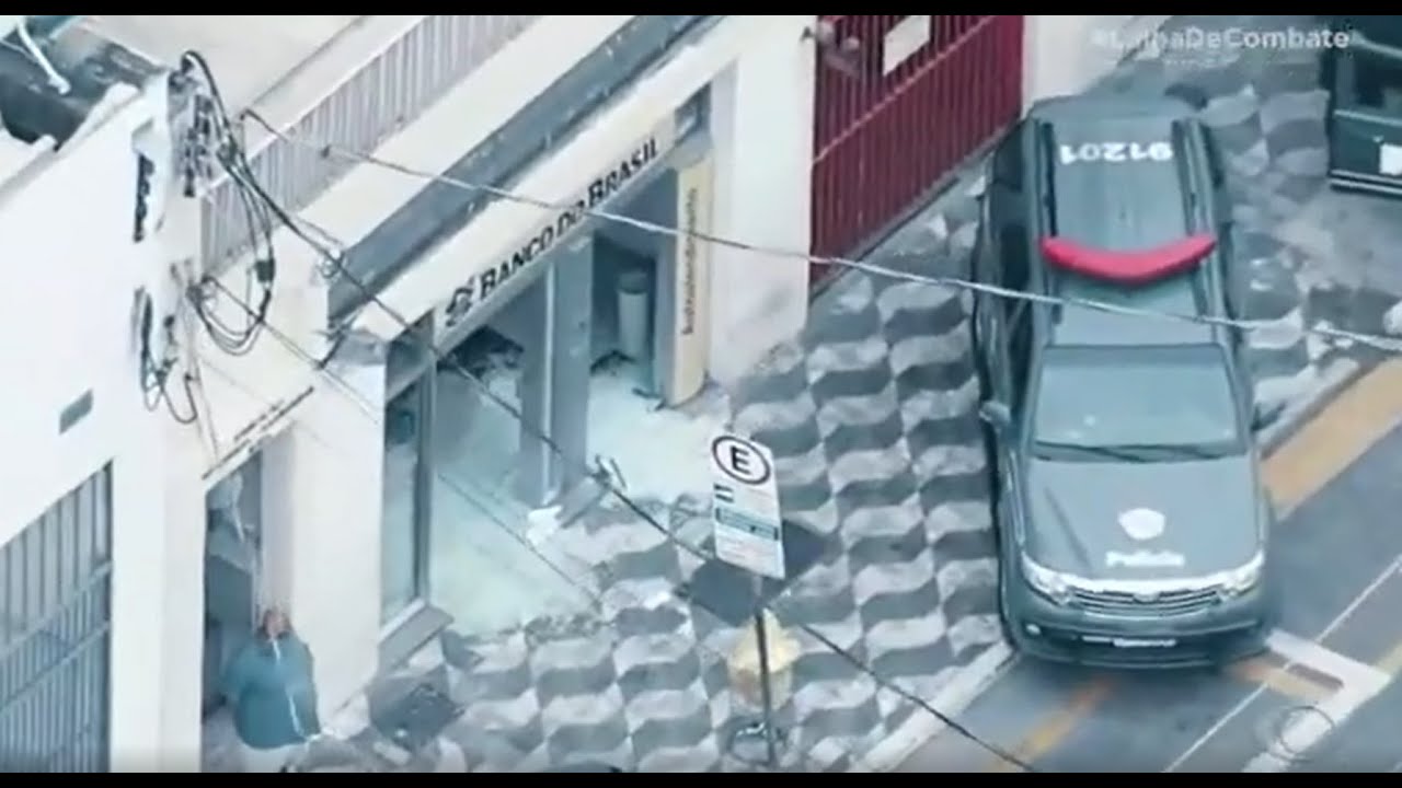 ASSALTO A BANCO ACABA COM POLICIAL FERIDO E FUGA DE CRIMINOSOS