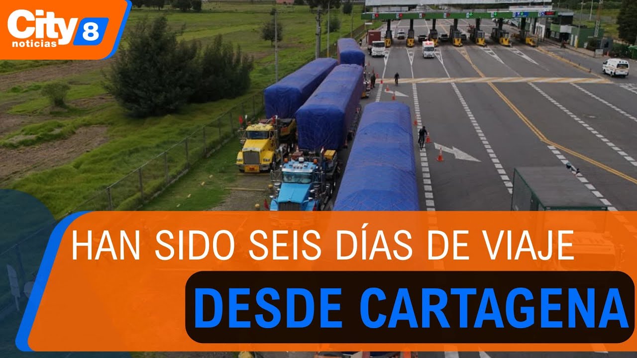 ¡Histórico! Los seis vagones del primer tren del metro ya están a las puertas de Bogotá | CityTv