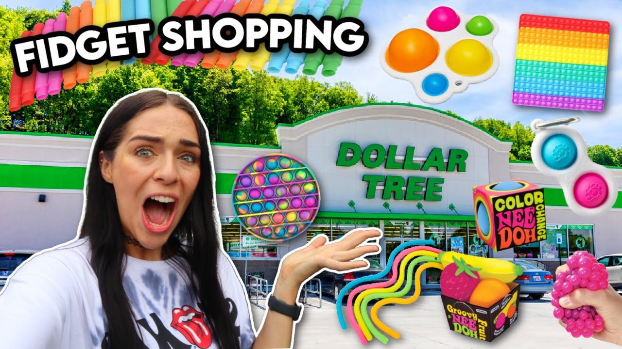 FIDGET SHOPPING AT DOLLAR TREE 🤑 *NO BUDGET* WE HIT THE JACKPOT!