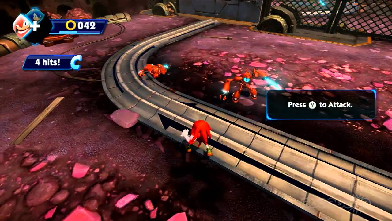 Sonic Boom Knuckles Gameplay - E3 2014