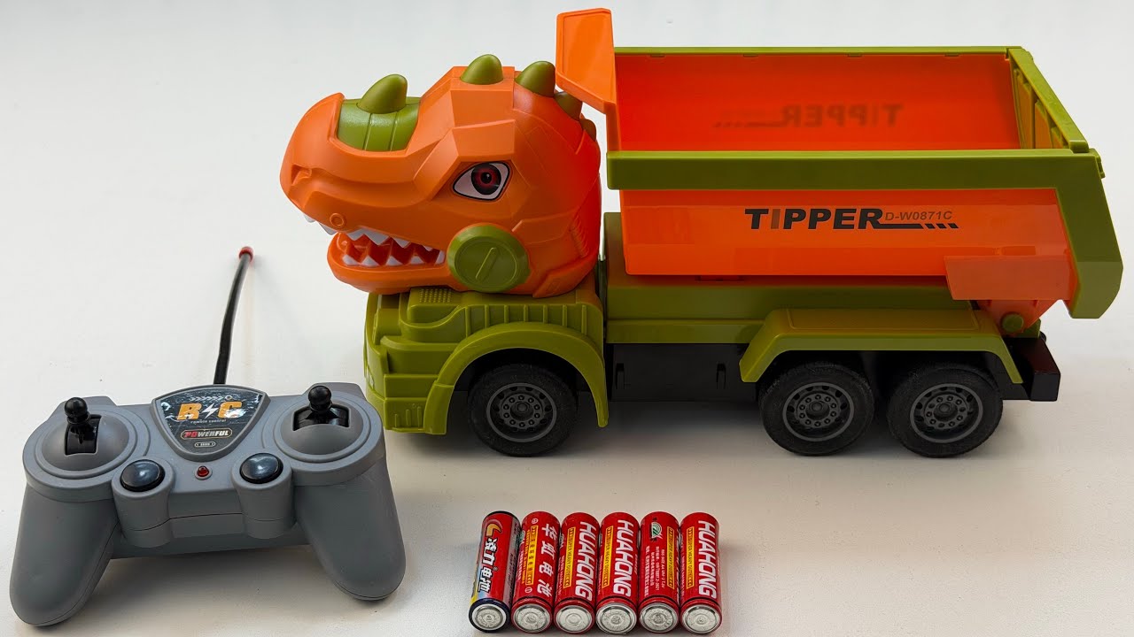 Unboxing dinosaur model RC trucks,RC heavy-duty rally trucks,RC mountain off-road vehicles,EV trains