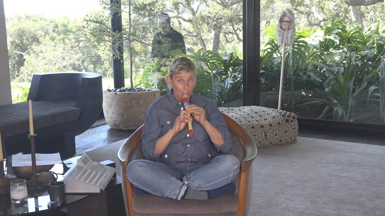 Ellen Shows Off Her Musical Talents with an At-Home Concert