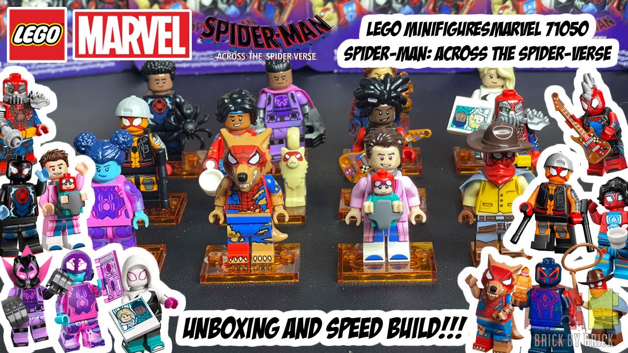 LEGO MARVEL MINIFIGURES 71050 Spider-Man Across the Spider-Verse Unboxing Speed build Brick by Brick