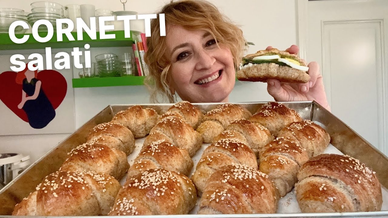RICETTA FACILE 🥐 Cornetti salati integrali
