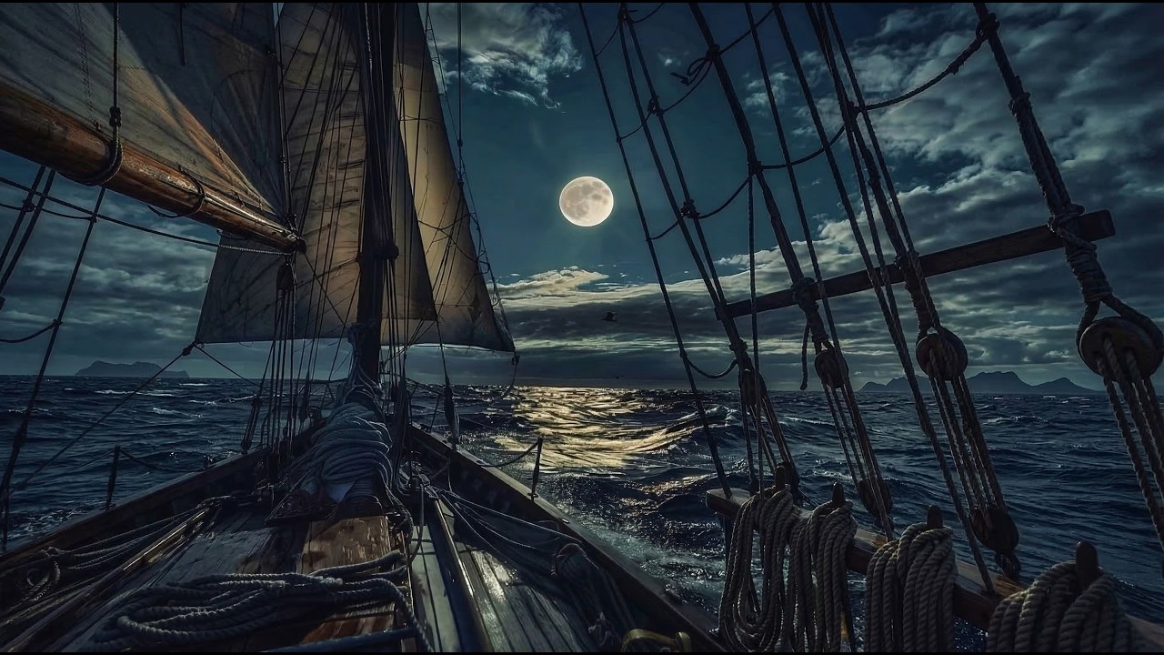 🔴 LIVE | Relaxing Sea Ambience – Old Ship at Sea