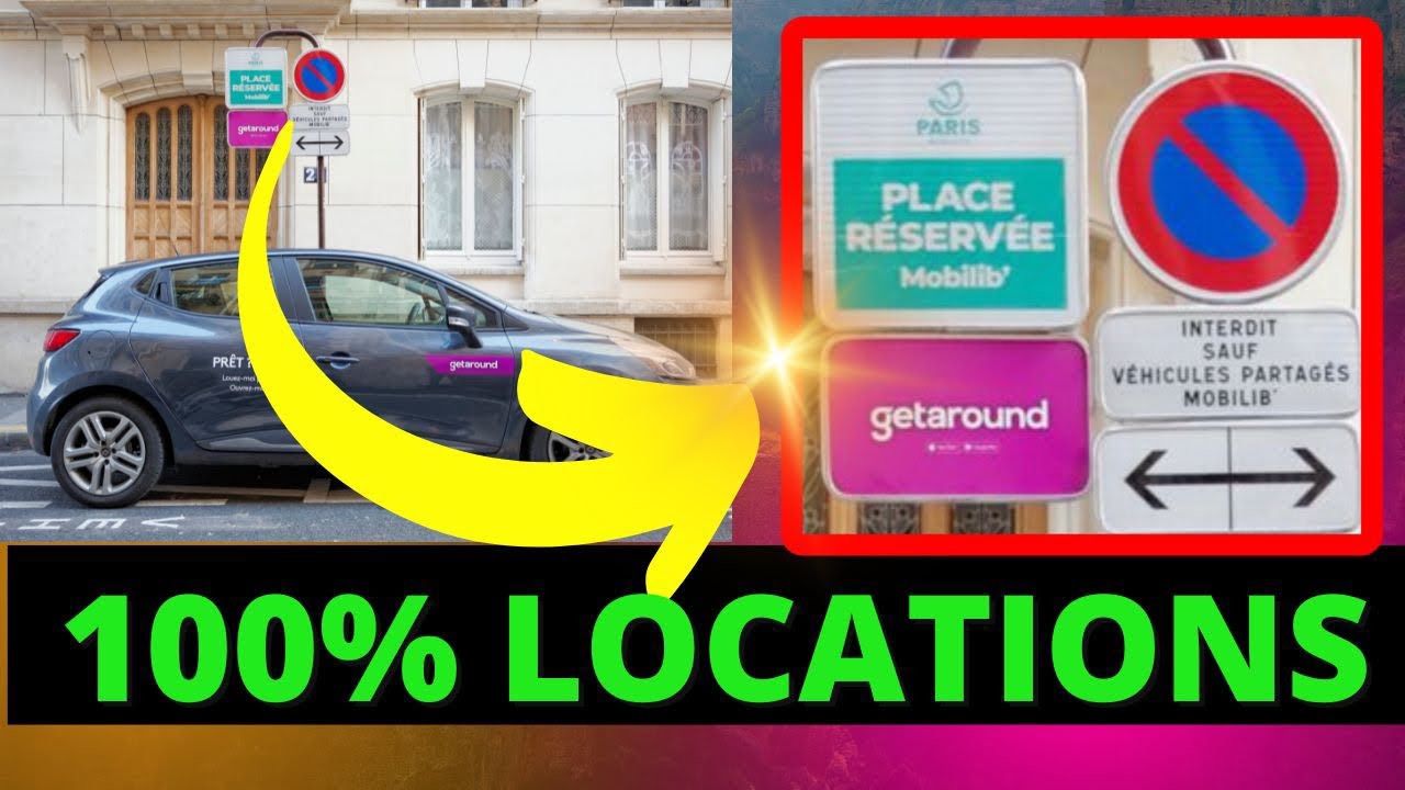 Ces 5 PLACES de parking valent de l’Or. 100% de locations (auto partage, Ouicar, Getaround)